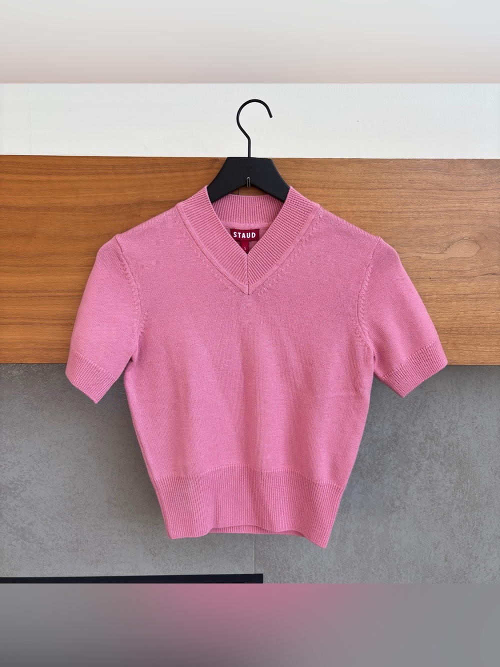 STAUD SULLIVAN SWEATER TOP, SIZE S